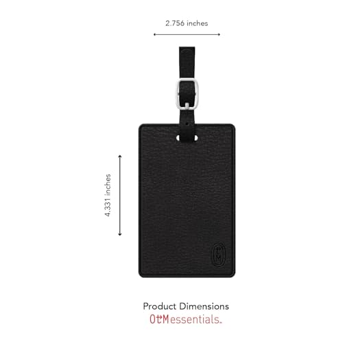 Durable Faux Leather Luggage Tag - University of Iowa Classic