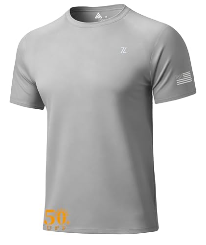 Men's UPF 50+ Rash Guard Swim Shirt - Fast Dry Athletic Tee