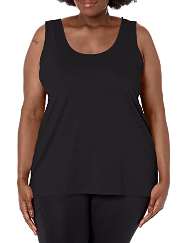 Cooldri Performance Scoopneck Tank Top - X-Large Plus, Black
