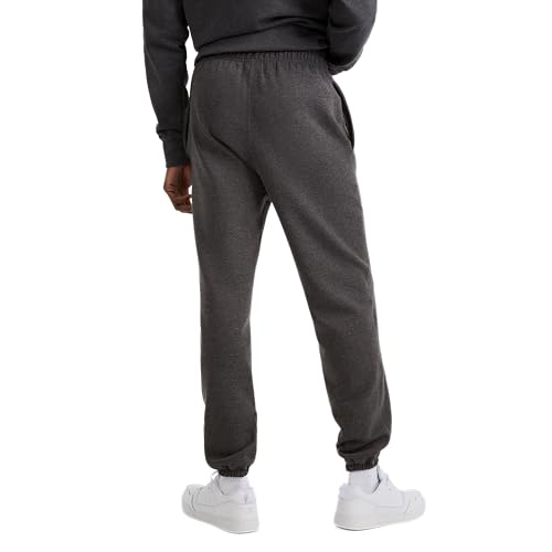 Men's Fleece Sweatpants with Cinched Bottom - Medium / Granite Heather
