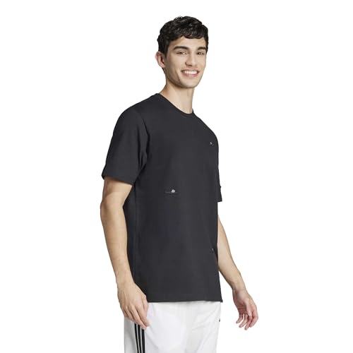 Men's Adidas Lounge Graphic T-Shirt XL Black - Casual Loungewear