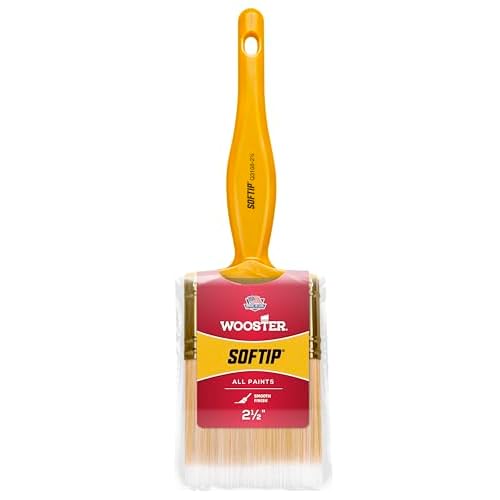 Wooster Brush Q3108-2 1/2 Q3108-2-1/2 Softip Paintbrush, 2-1/2-Inch, White
