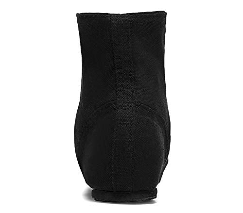 Smithmelody Canvas Jazz Dance Boots for Adults - Black 8.5