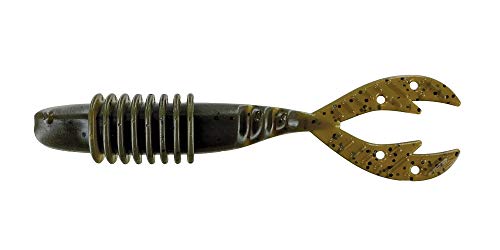 Kamikaze Swimon Soft Plastic Fishing Bait - 4.25 Inch, Green Pumpkin (6 Pack)