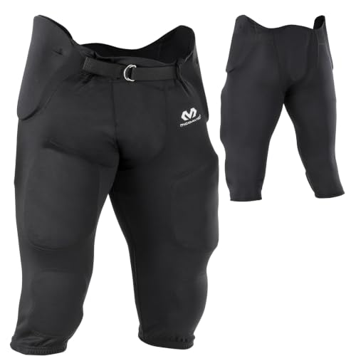 Integrated 7-Pad Football Pants for Men - Adjustable Fit