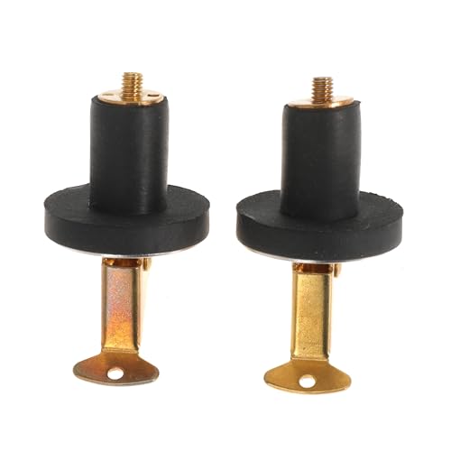 4 Pack 1/2 Inch Brass Boat Drain Plugs with Snap Handle - Expandable Deck & Yacht Plug Set