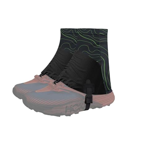 Waterproof Hiking Gaiters - Breathable Ankle Gaiters, Graphic Green
