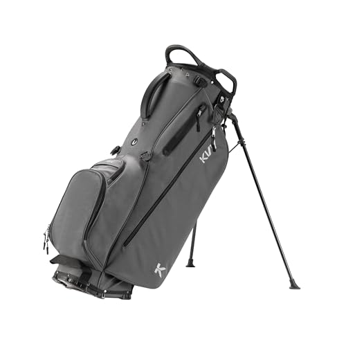 Lightweight Golf Stand Bag with 7 Full-Length Dividers, 5 Pockets - Charcoal