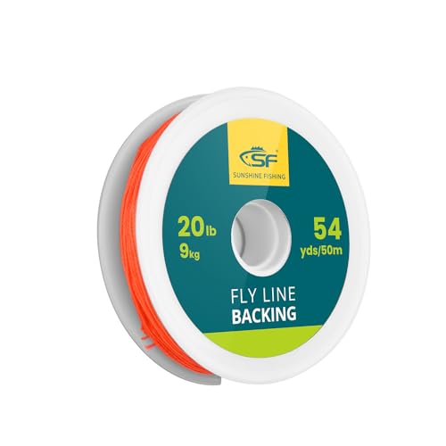 Braided Fly Fishing Backing Line - 20LB 50m - Orange