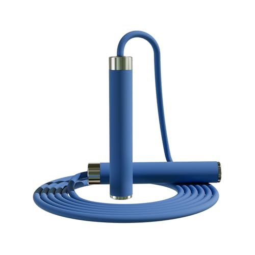 Adjustable Jump Rope - 5mm PVC Cord with Alloy Handles, Blue
