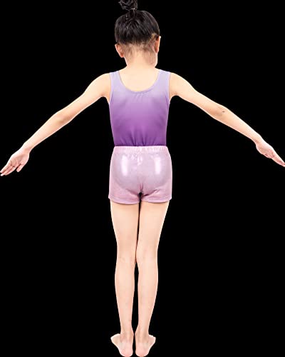 Girls Sparkle Athletic Shorts for Gymnastics, Dance and Tumbling