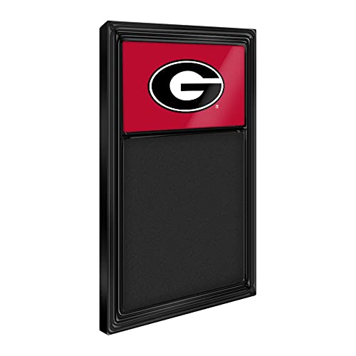 Georgia Bulldogs Chalk Note Board - Black Frame/Red