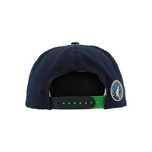 NBA Minnesota Timberwolves Snapback Hat Unisex Adjustable Flat Bill Black