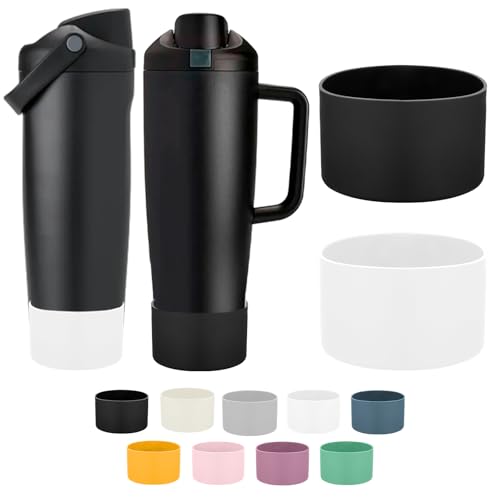 Silicone Protective Boots for Owala Bottles - Black & White