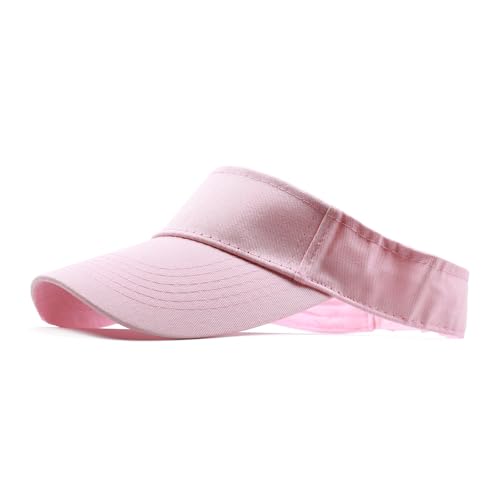 ANDICEQY Light Pink 6 3/8 Sun Visor Hat for Women & Men - Outdoor Sport Visor
