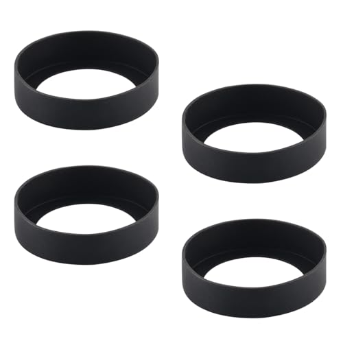 Silicone Protective Boot for 16-24 Oz Water Bottles - Black, 4 Pcs
