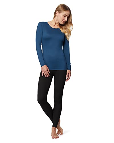 32 Degrees Women's Ultra Soft Thermal Lightweight Baselayer Legging Pant - Black, Large