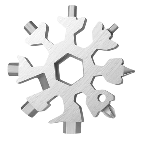 18-in-1 Snowflake Multi Tool - Stainless Steel, Silvery