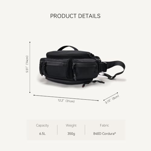 Reeyee 6.5L Expandable Waist Pack for Cycling and Outdoor Activities