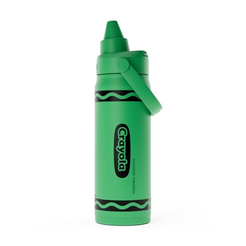 16oz Insulated Stainless Steel Water Bottle with Spill Resistant Lid - Crayola Mountain Meadow