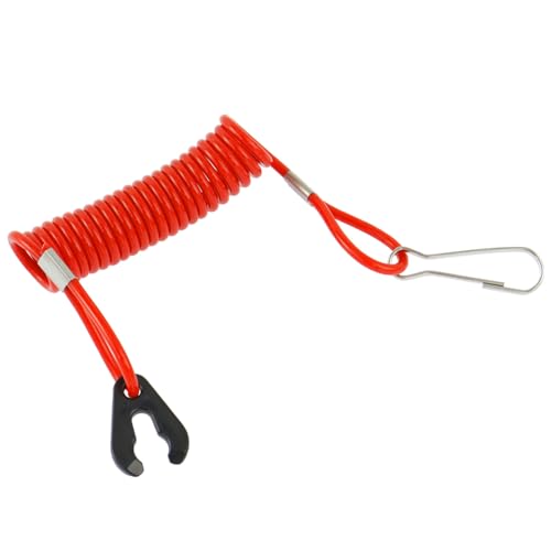 Boat Engine Safety Kill Switch Lanyard Tether - 3.5 Inch Coiled