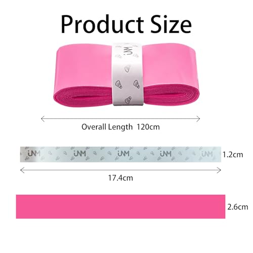 Fluorescent Pink Tennis Racket Grip Tape - 10 Pack Anti-Slip Overgrip