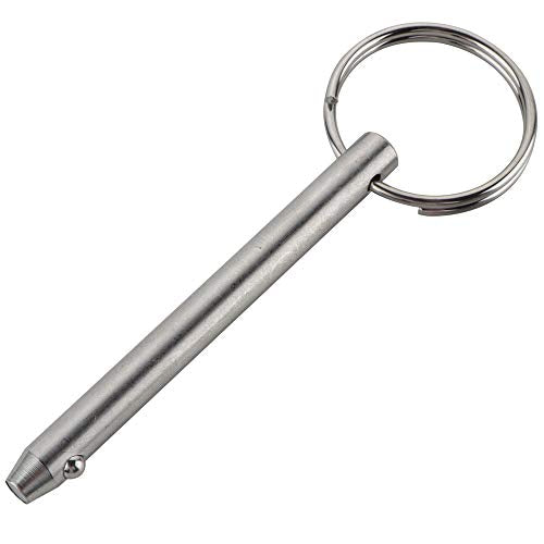 2 Pack Quick Release Pin - 1/4" Diameter, 2.56" Length - Marine Grade Stainless Steel