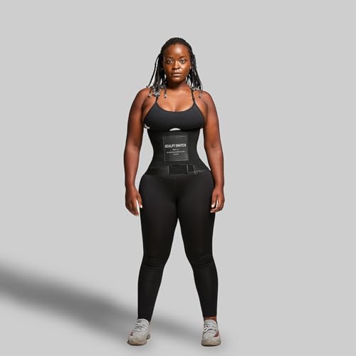 Women's Tummy Control Waist Trainer - Medium Black