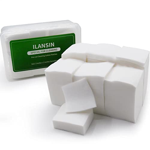 1000 Lint-Free Cotton Gun Cleaning Patches - Pre-Cut 2" x 2"