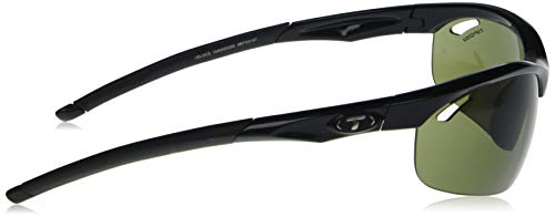 Tifosi Veloce Half-Frame Sunglasses for Baseball Cycling Golf Gloss Black