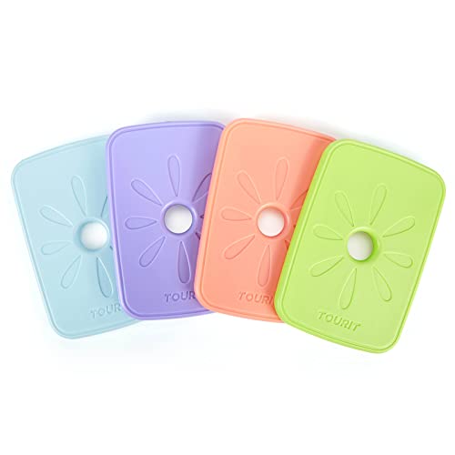 TOURIT Rainbow Small Reusable Ice Packs for Lunch Bags & Cooler Backpacks