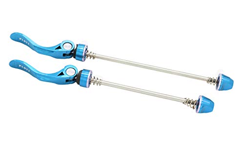Bike Quick Release Skewers - Stainless Steel, Blue, 1 Pair