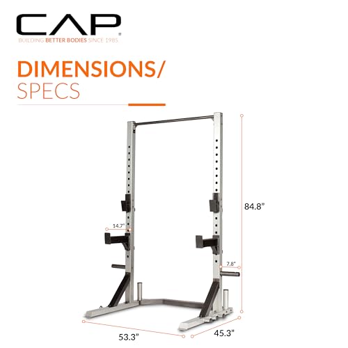Heavy-Duty Power Rack for Home Gym - Gray