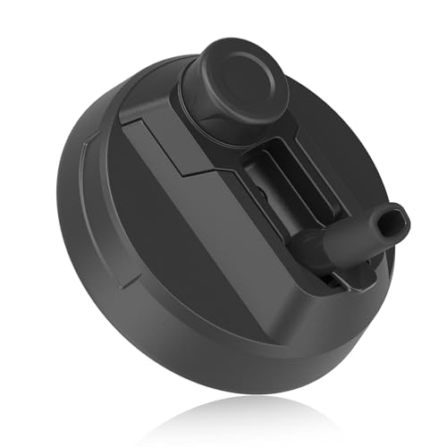 Replacement Lid for Zukro 1 Gallon Water Jug – Black, Leak-Proof, Screw-On, with 2-in-1 Straw/Spout