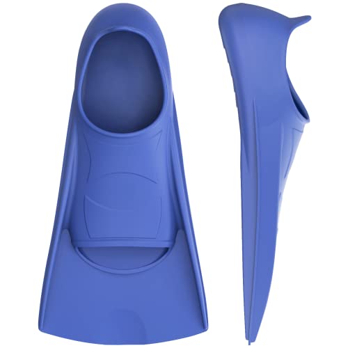 Gintenco Swim Fins for Adults & Kids, Training Fins - Light Blue, Size L