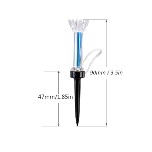Magnetic Golf Tees 5 Pack - 90mm Flexible Polymer Training Tees with 360° Rotating Base