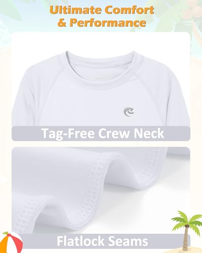 Boys Long Sleeve UV Protection Swim Shirt, 1 or 2 Pack