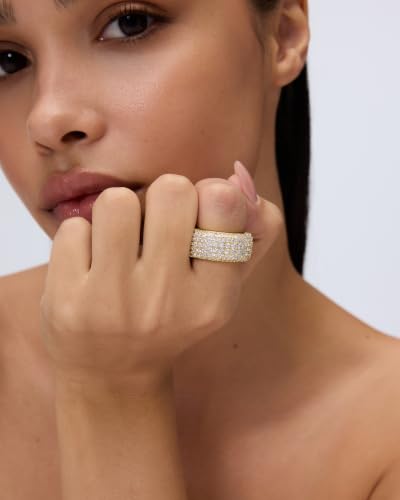 14K Gold Plated Pavé Smart Ring Cover for Oura Ring Gen 4