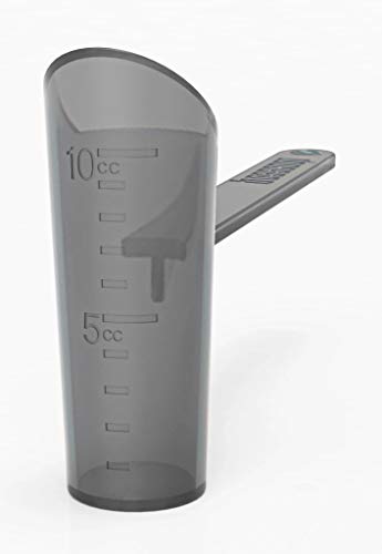 No Spill Water Bottle Scoop for Supplements - BPA Free Black