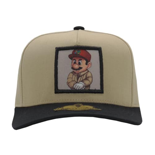 Ferreti Hats CHA-RIO-701-Parent Snapback Trucker Baseball Cap - Black & Khaki