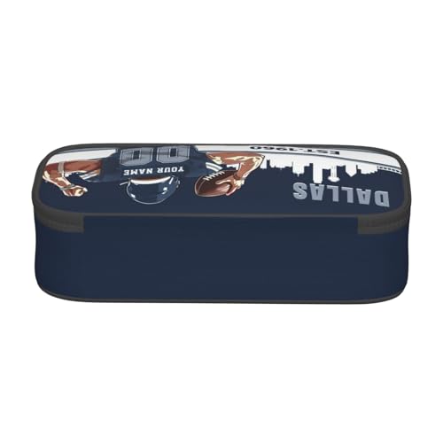 Personalized Dallas Pencil Case - Custom Football Style Bag