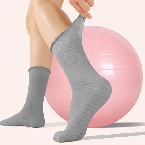 Non-Slip Pilates Grip Socks for Women - 6 Colors Available
