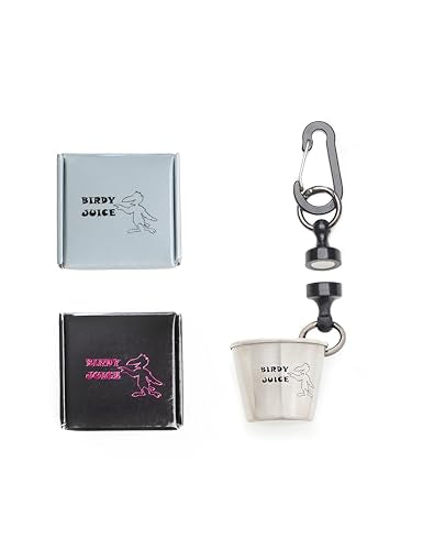 Birdy Juice Black Golf Bag Accessory - Celebration Shot Glass with Carabiner