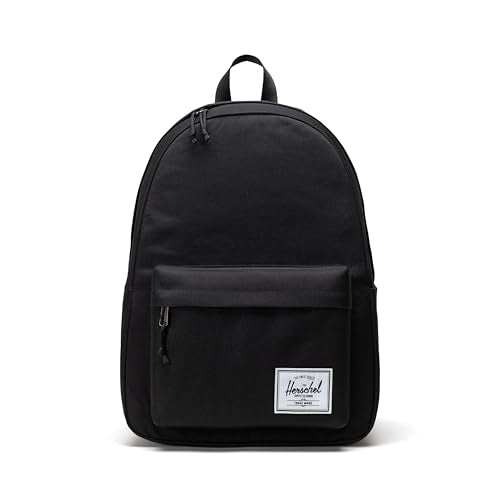 Classic Black Backpack - 30L Sustainable Design with Laptop Compartment