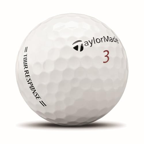Tour Response Golf Balls - Enhanced Alignment & Speed Wrapped Core - Pack of 12 - White