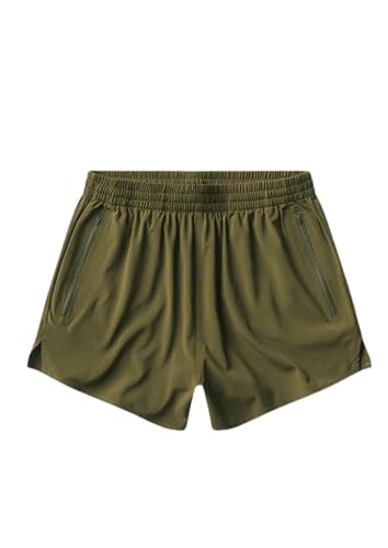 Outdoor Voices Womens Zephyr 3" Short - Small Dark Olive Athletic Shorts