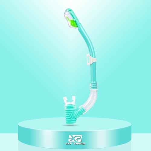 Kids Dry Snorkel Tube with Easy-Breath Technology - Food-Grade Silicone Mouthpiece