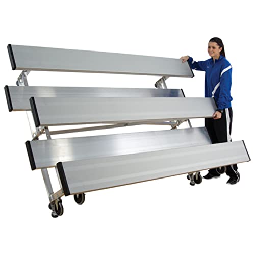 8-Foot Tip N' Roll Aluminum Bleacher - Seats 15