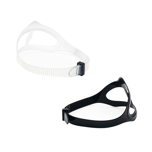 Adjustable Silicone Mask Strap 2-Pack for Snorkeling & Diving
