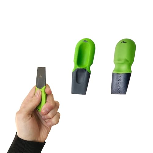 Thumb Scraper Set of 2 - Non-Stick Cookware Safe, Green/Gray
